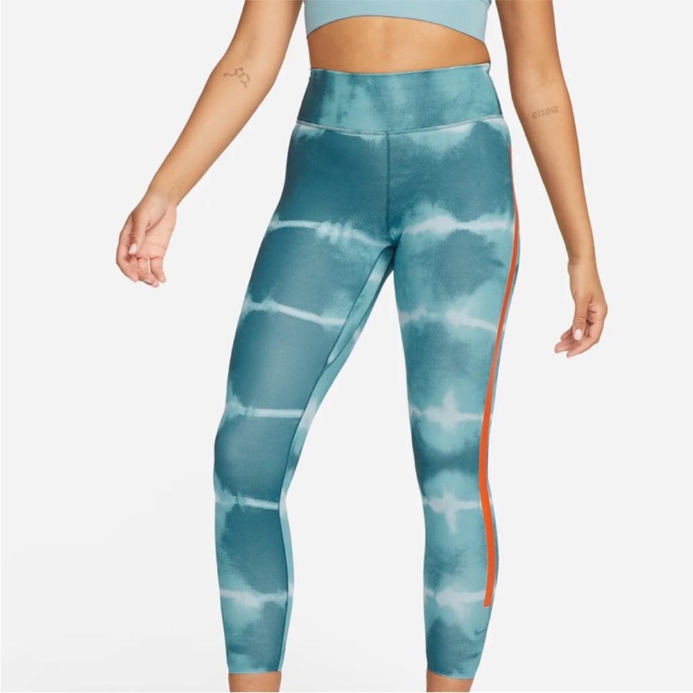 Nike One Luxe Blue Tie Dye Leggings